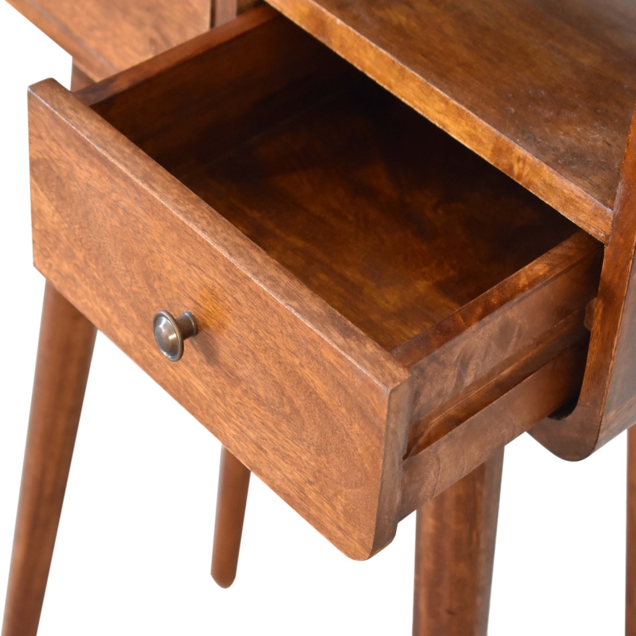 Solid Mango Wood Mini Chestnut Console Table - Image 7