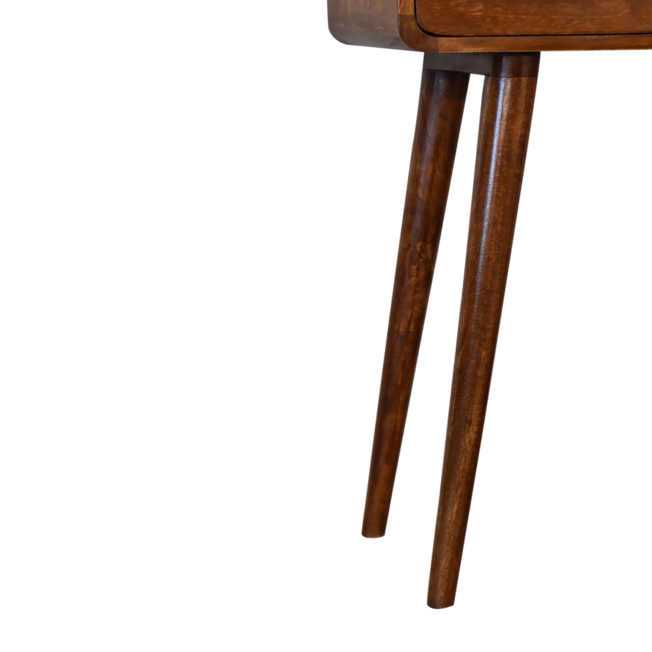Solid Mango Wood Mini Chestnut Console Table - Image 8