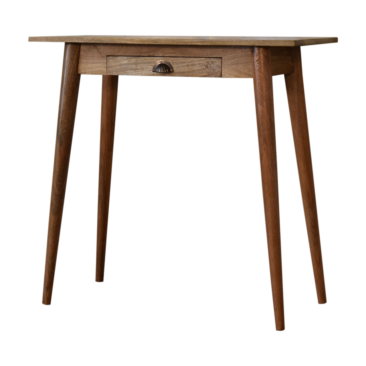 Solid Mango Wood Mini Nordic Style Writing Desk - Image 2