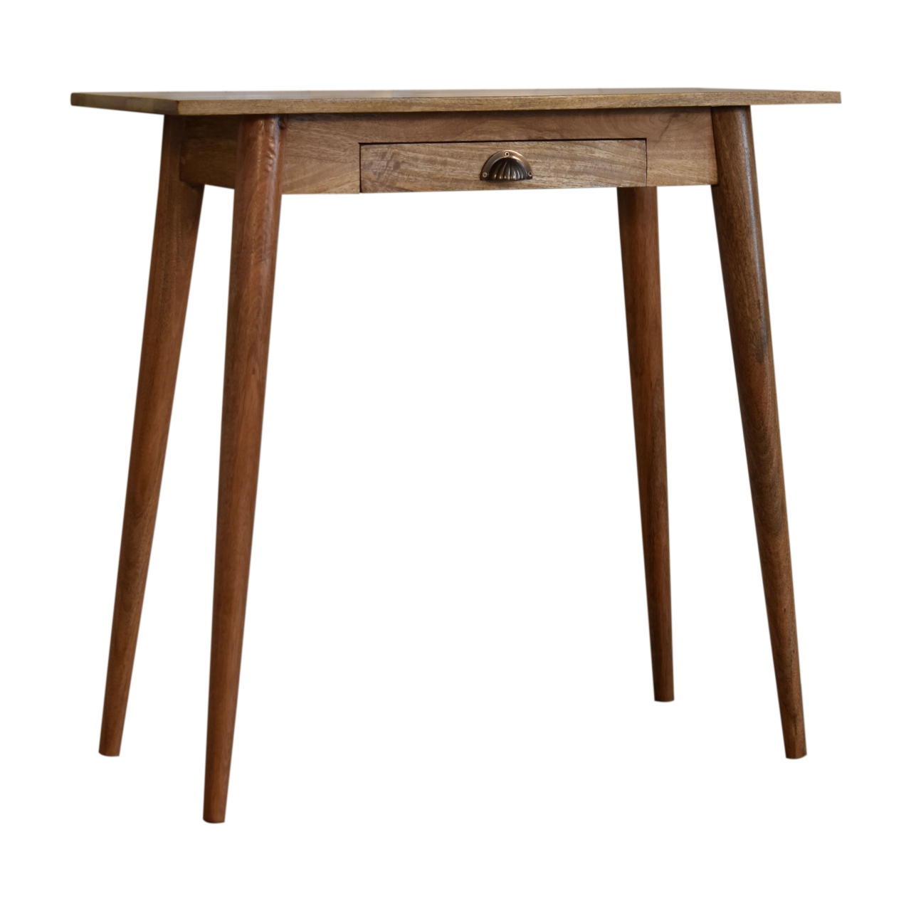 Solid Mango Wood Mini Nordic Style Writing Desk - Image 3