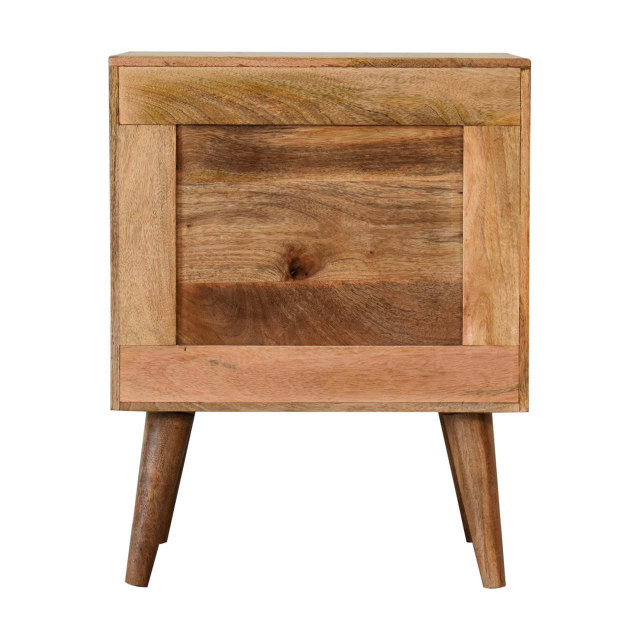 Solid Mango Wood Oak Finished Larissa Bedside - Image 9