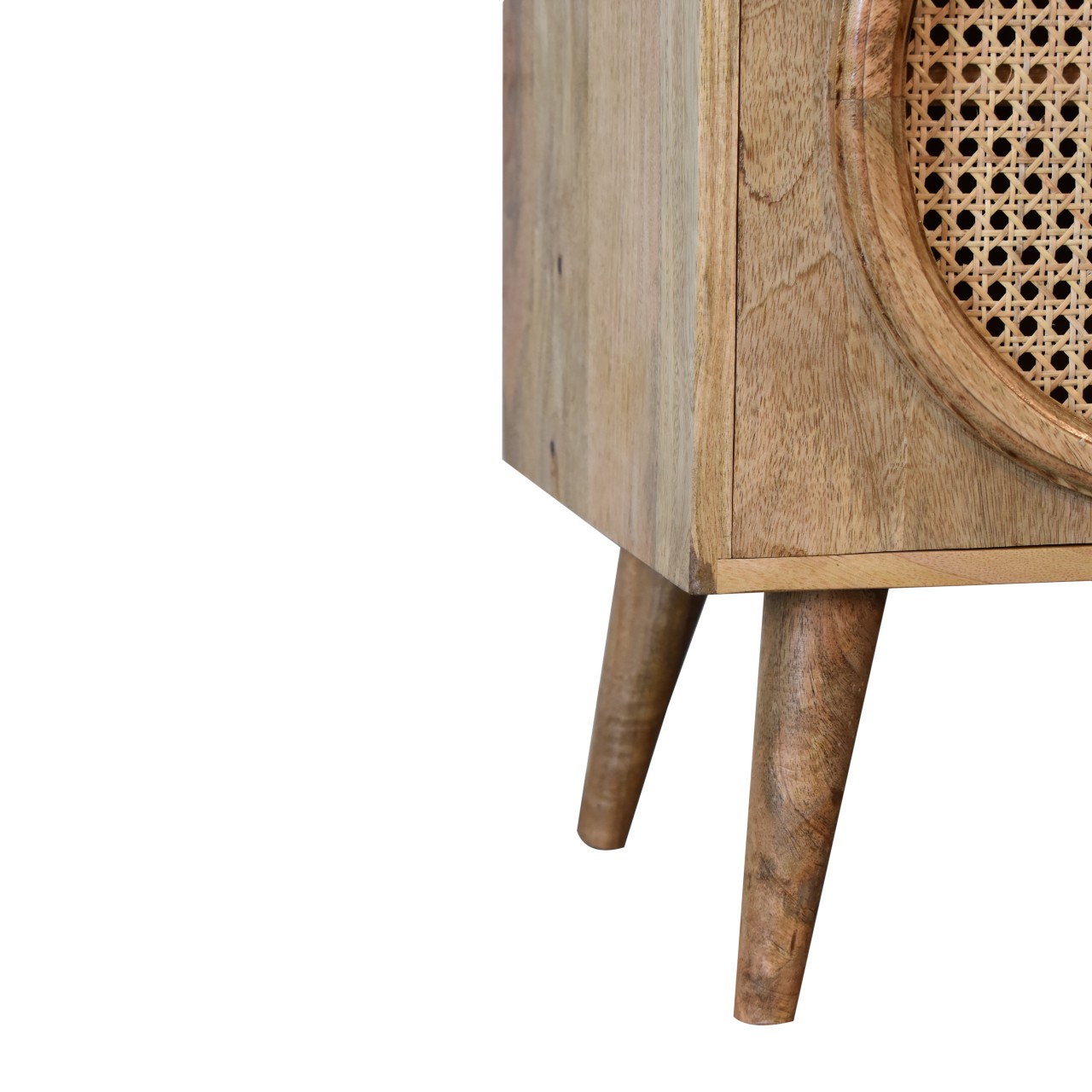 Solid Mango Wood Oak Finished with Rattan Larissa Sideboard - Image 7