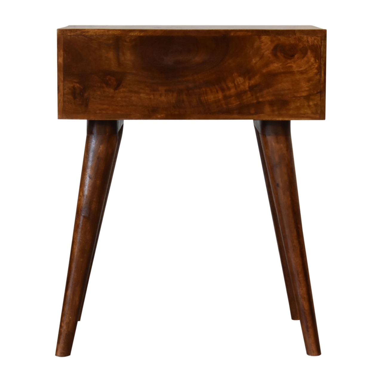 Solid Mango Wood Chestnut Finished Torun 1 Drawer Bedside - Image 9
