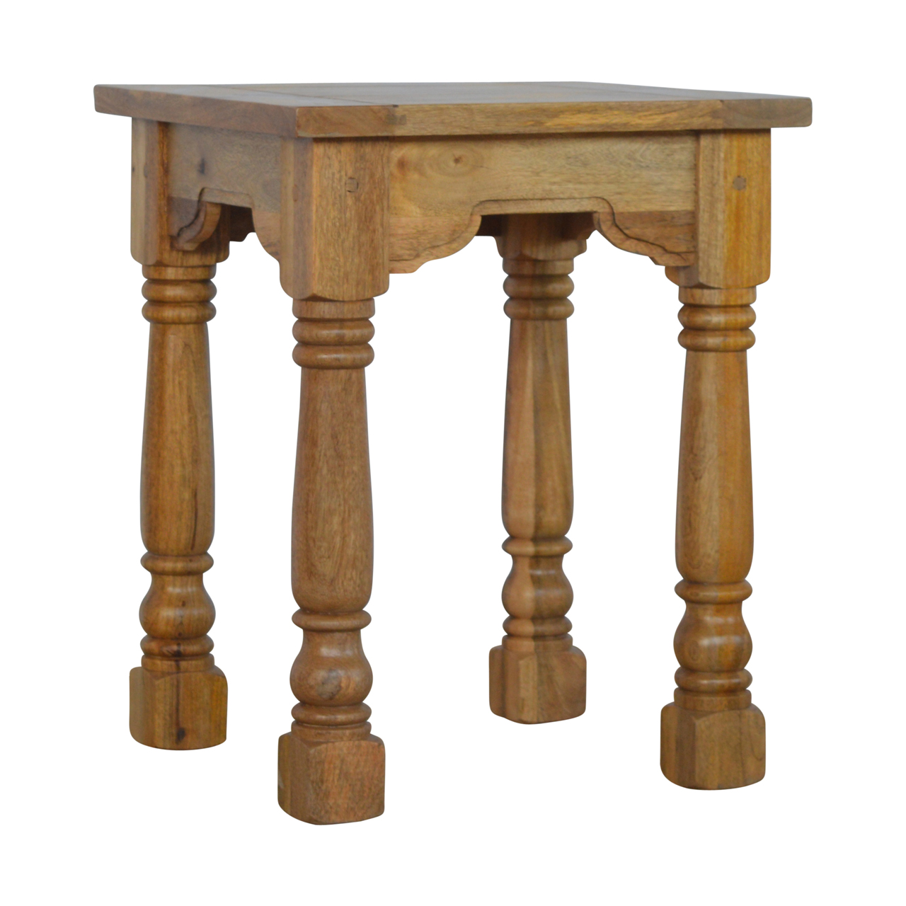 Solid Mango Wood Mango Wood Country Style Petite Table - Image 2