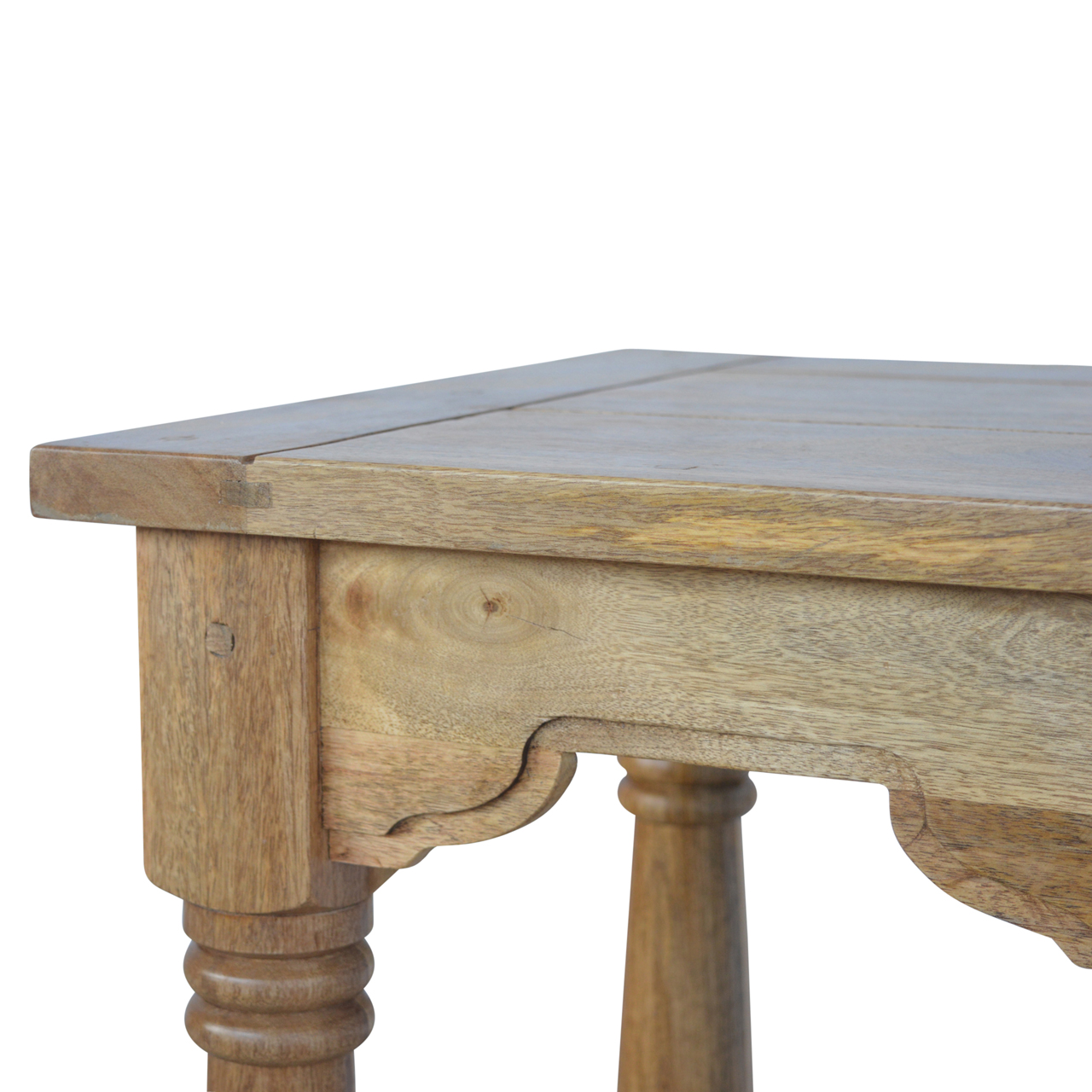 Solid Mango Wood Mango Wood Country Style Petite Table - Image 3