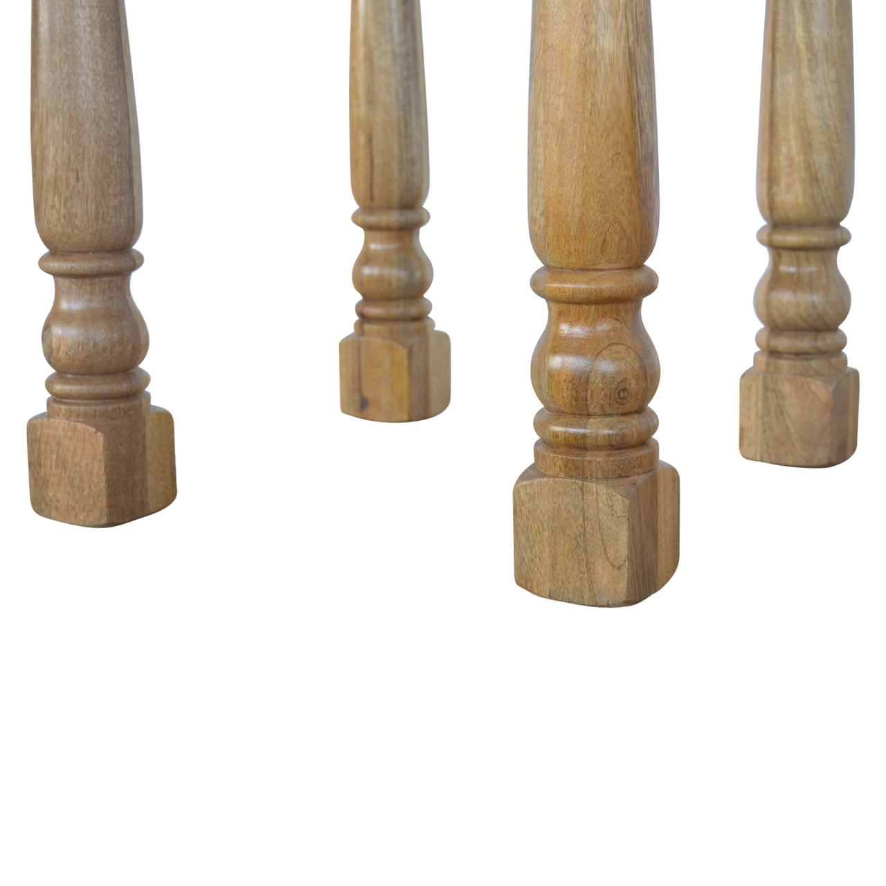 Solid Mango Wood Mango Wood Country Style Petite Table - Image 4