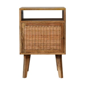 Solid Mango Wood Knit Door Bedside