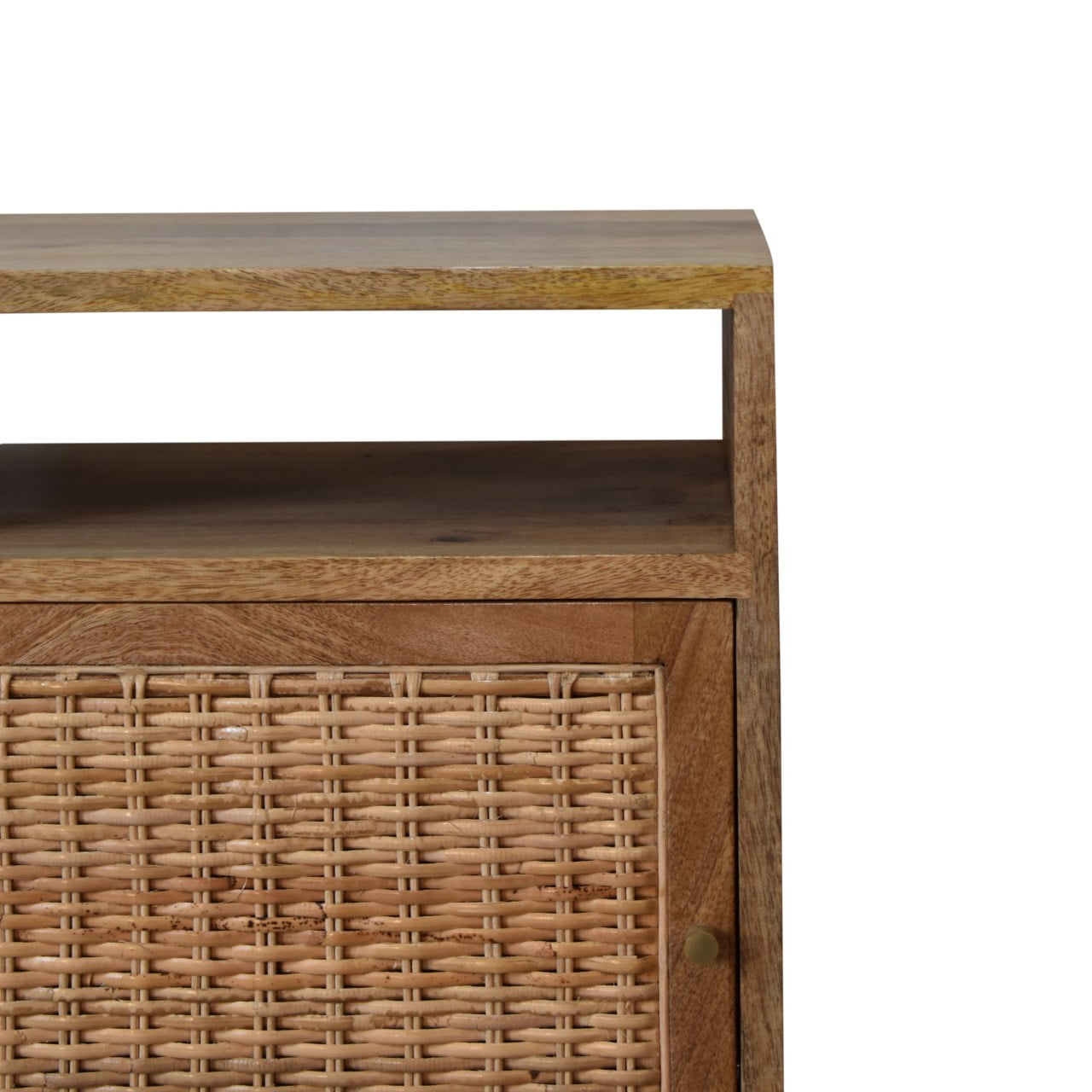 Solid Mango Wood Knit Door Bedside - Image 4