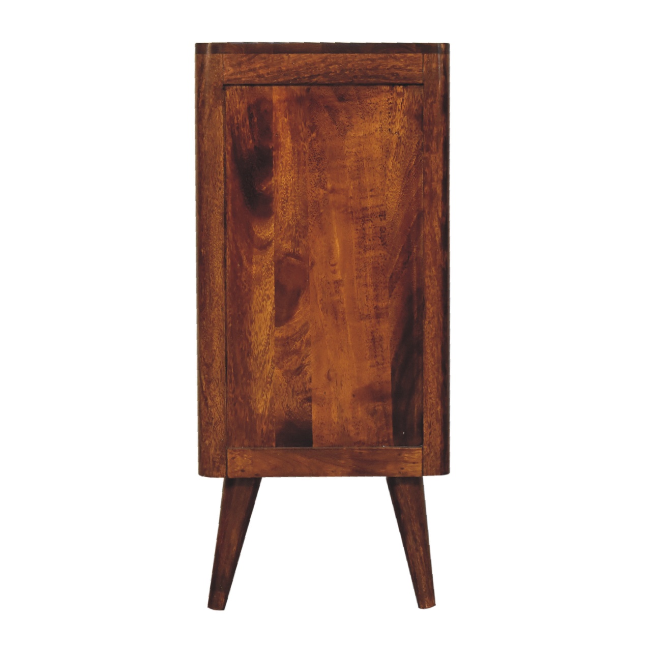 Solid Mango Wood Chestnut Finished Capri 3 Drawer Chest - Image 8