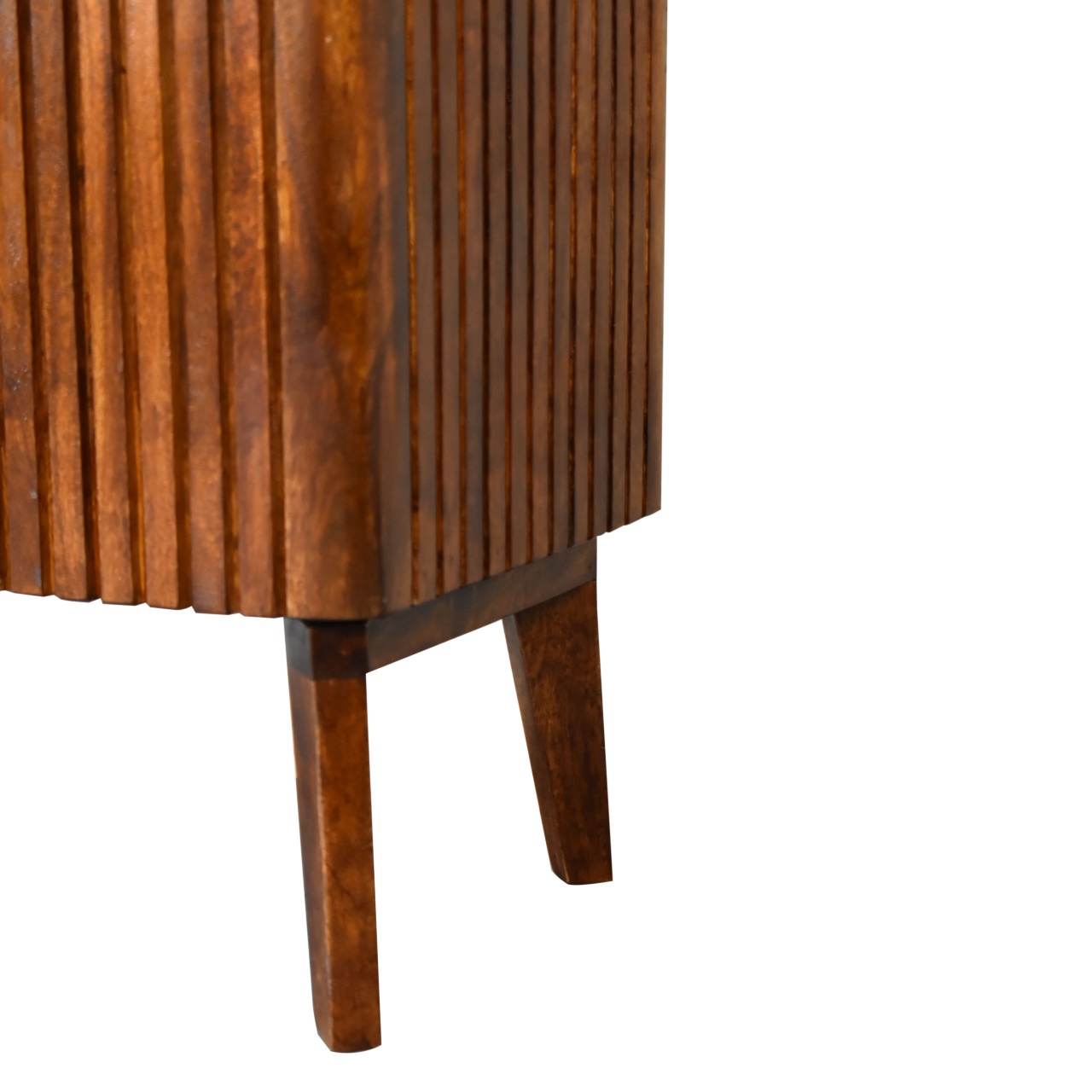 Solid Mango Wood Chestnut Finished 2 Door Reeve Cabinet - Image 7