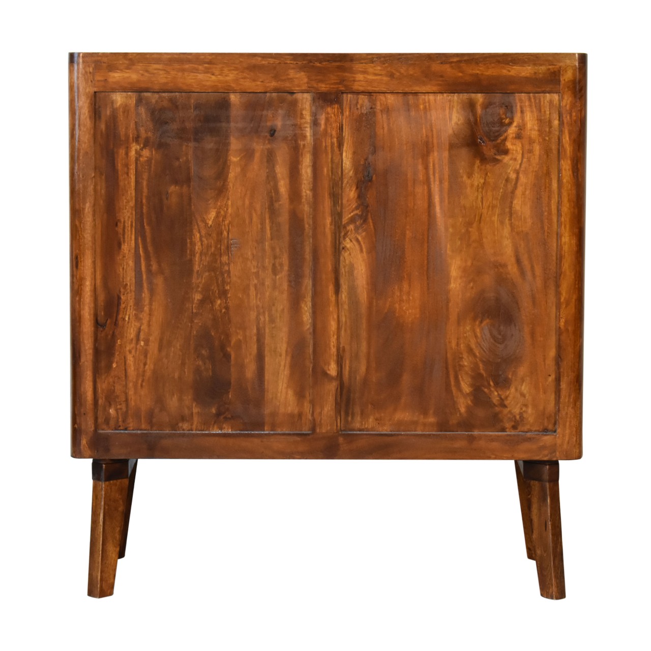 Solid Mango Wood Chestnut Finished 2 Door Reeve Cabinet - Image 9
