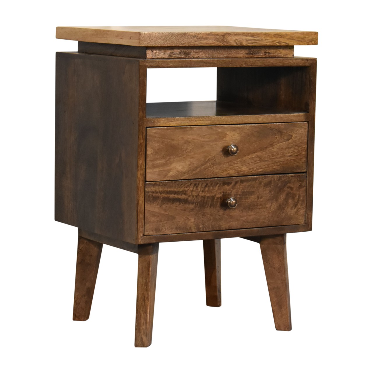 Solid Mango Wood Platform Bedside - Image 3