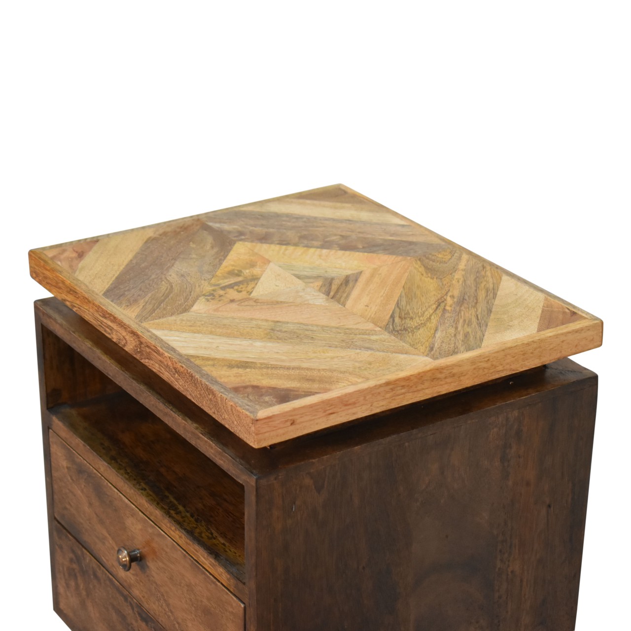 Solid Mango Wood Platform Bedside - Image 7