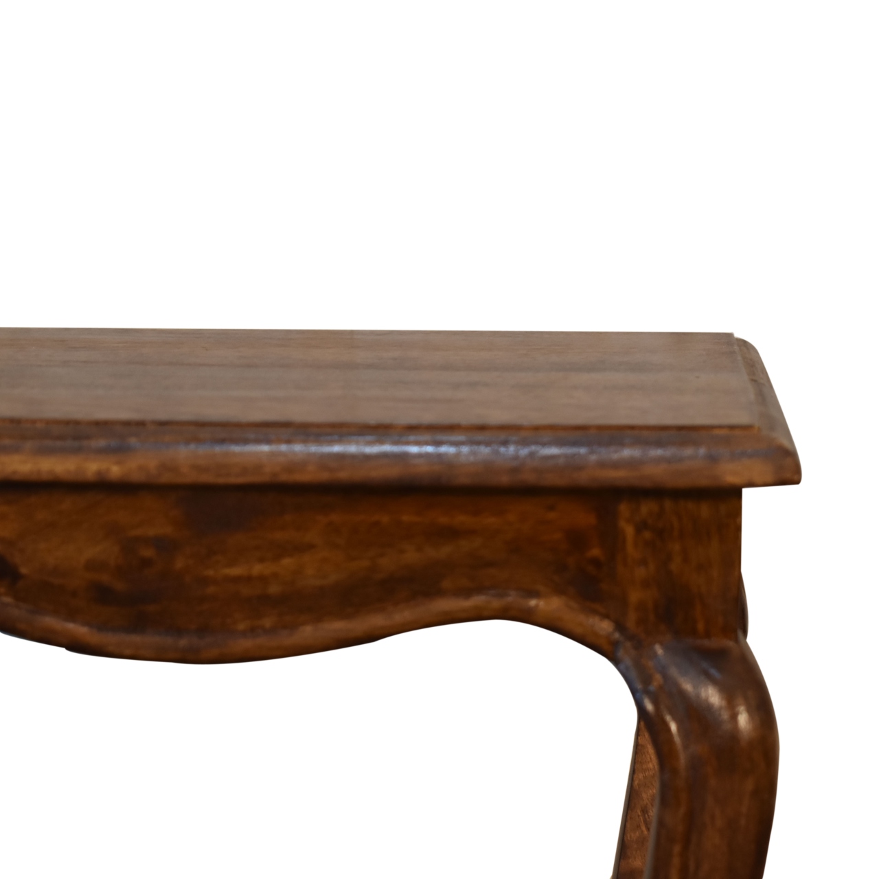 Solid Mango Wood Chestnut Finished 2 Stool Set - Image 4