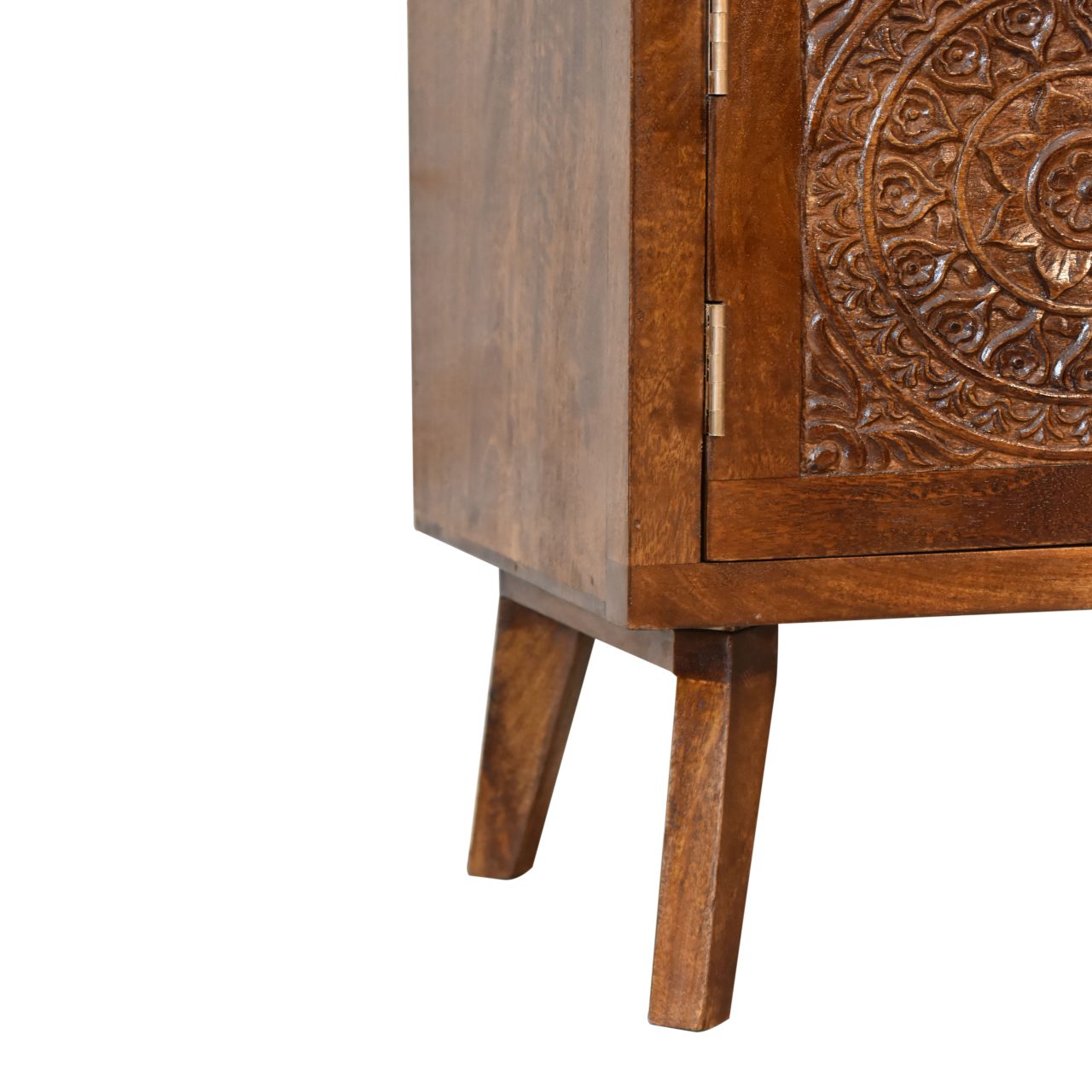 Solid Mango Wood Tova Open Shelf Cabinet - Image 7