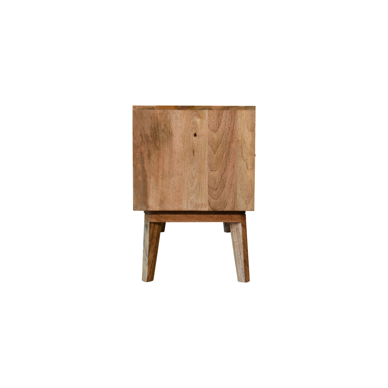 Solid Mango Wood Oak and Mixed Finished 2 Door Media Unit - Image 8