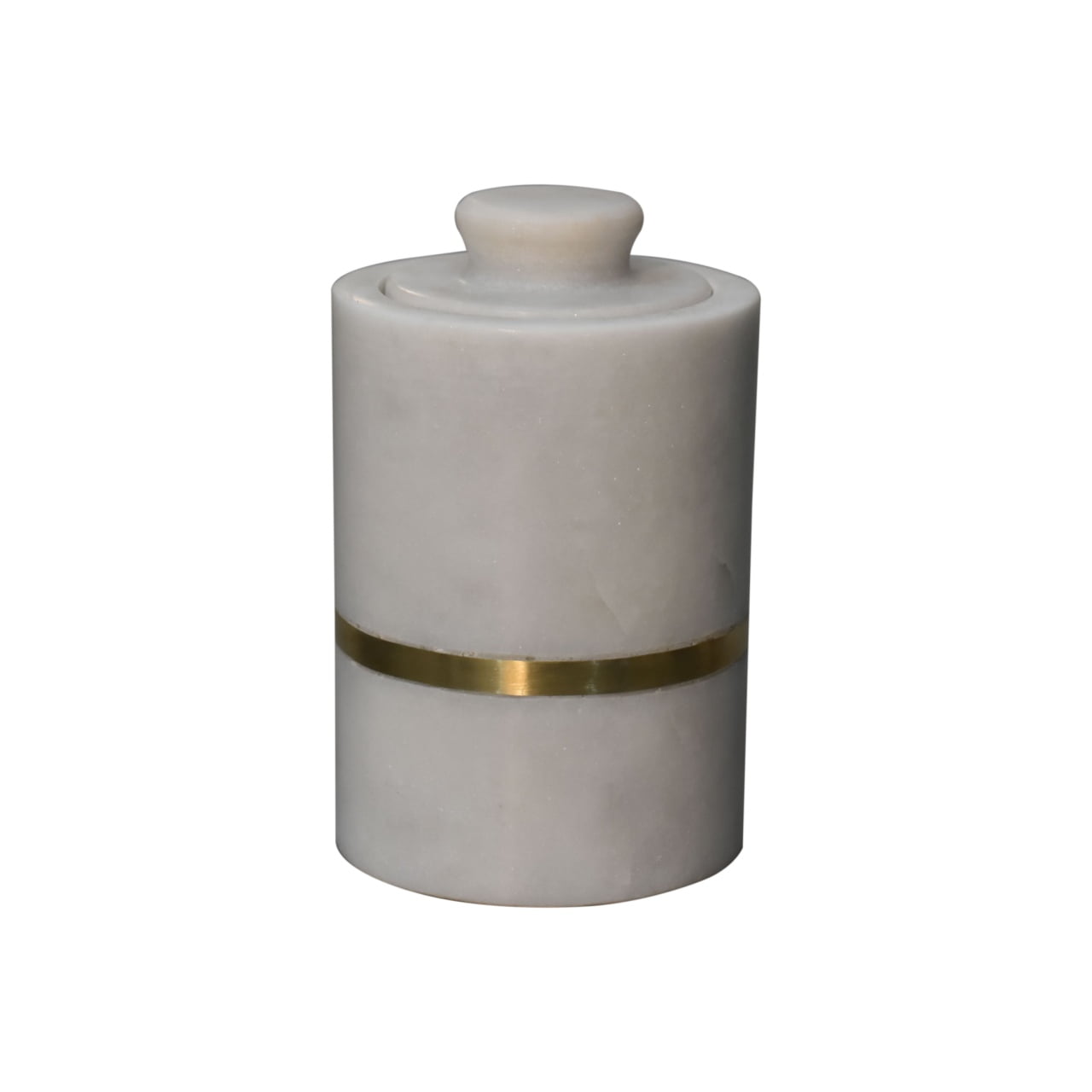 Solid Mango Wood Brass Inlay Bathroom Set of 5 - Image 8
