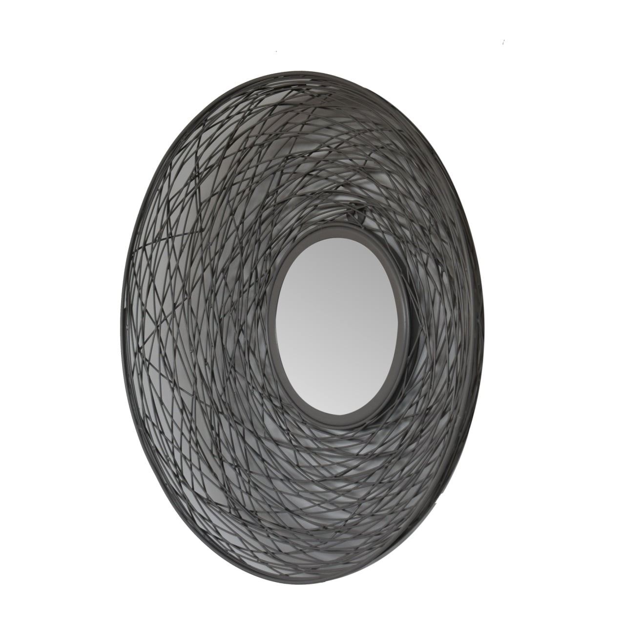 Solid Mango Wood Round Nested Mirror - Image 2