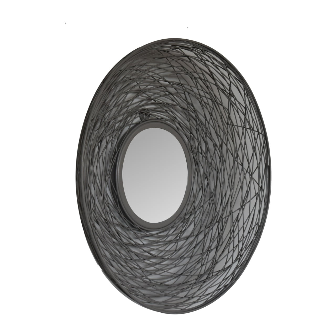 Solid Mango Wood Round Nested Mirror - Image 3