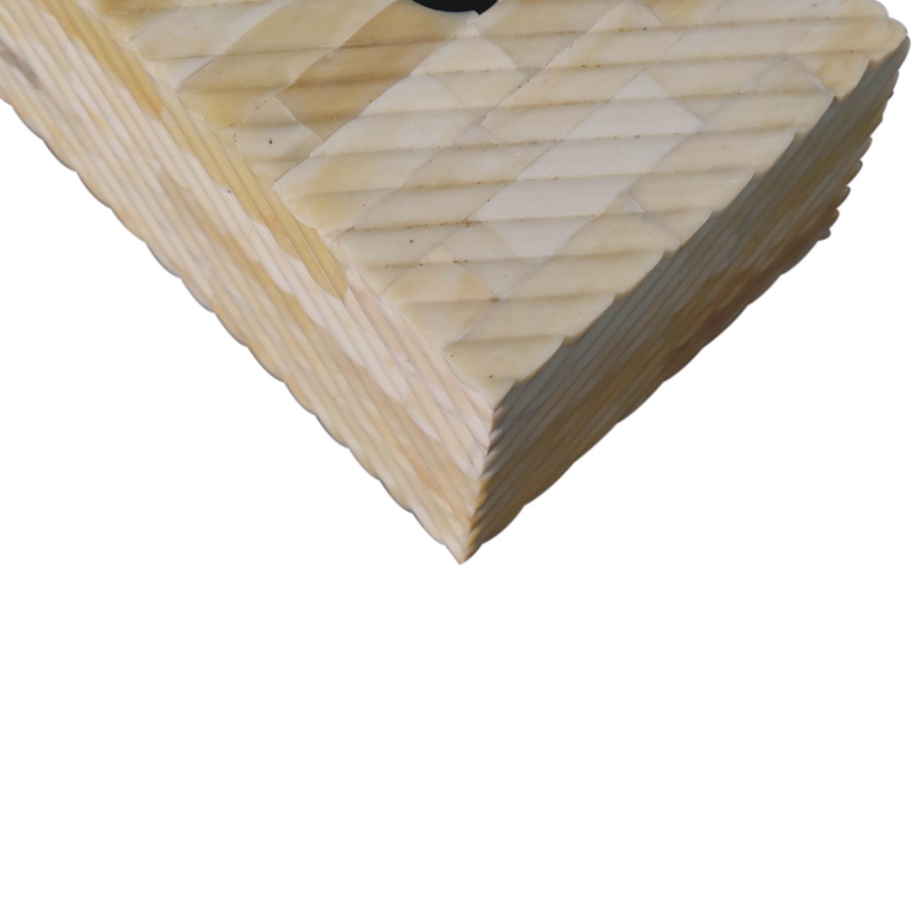 Solid Mango Wood Bone Inlay Tissue Box - Image 4