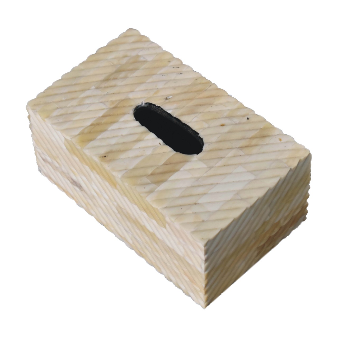 Solid Mango Wood Bone Inlay Tissue Box - Image 6