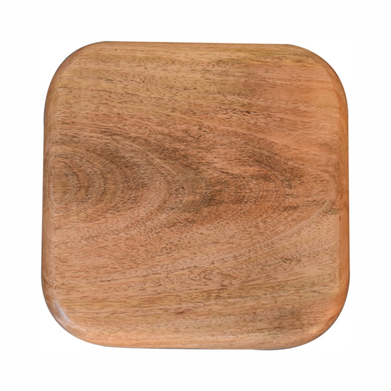 Solid Mango Wood Set of 2 Pink Floral Square Bowls - Image 7