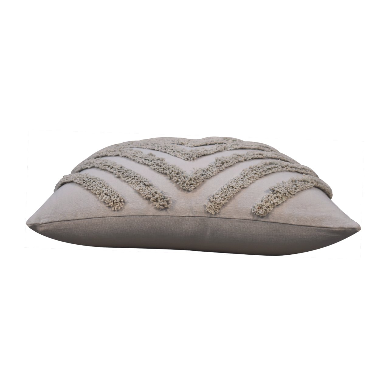 Solid Mango Wood Set of 2 Tacy Grey Cushions - Image 5
