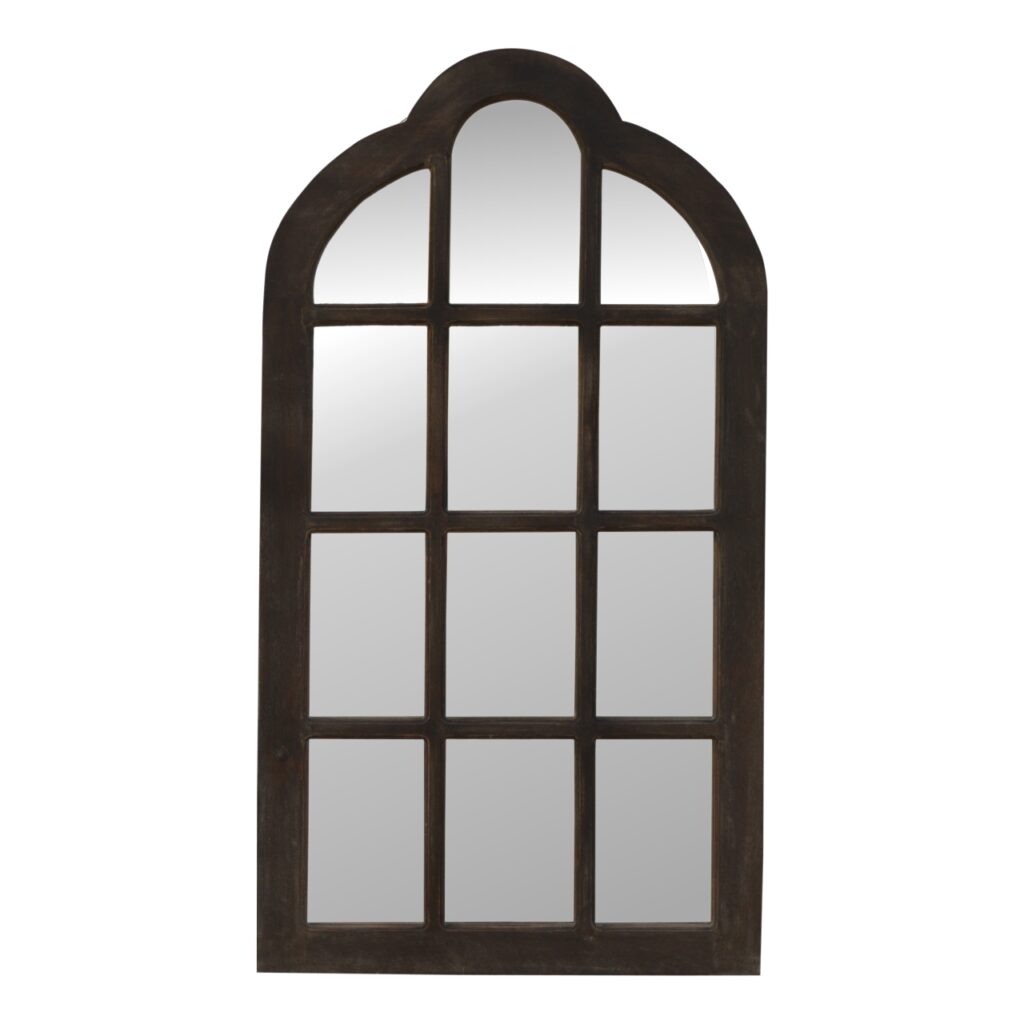 Solid Mango Wood N1 Sun Bleach Finished Mango Wood Arch Mirror