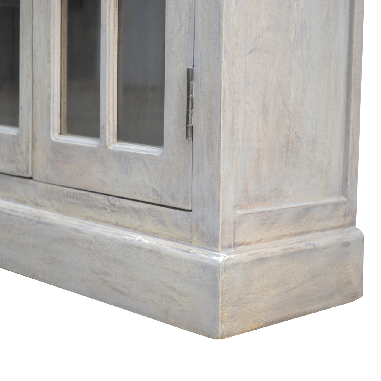 Solid Mango Wood Acid Washed Country Style 4 Drawer Glazed Sideboard - Image 7