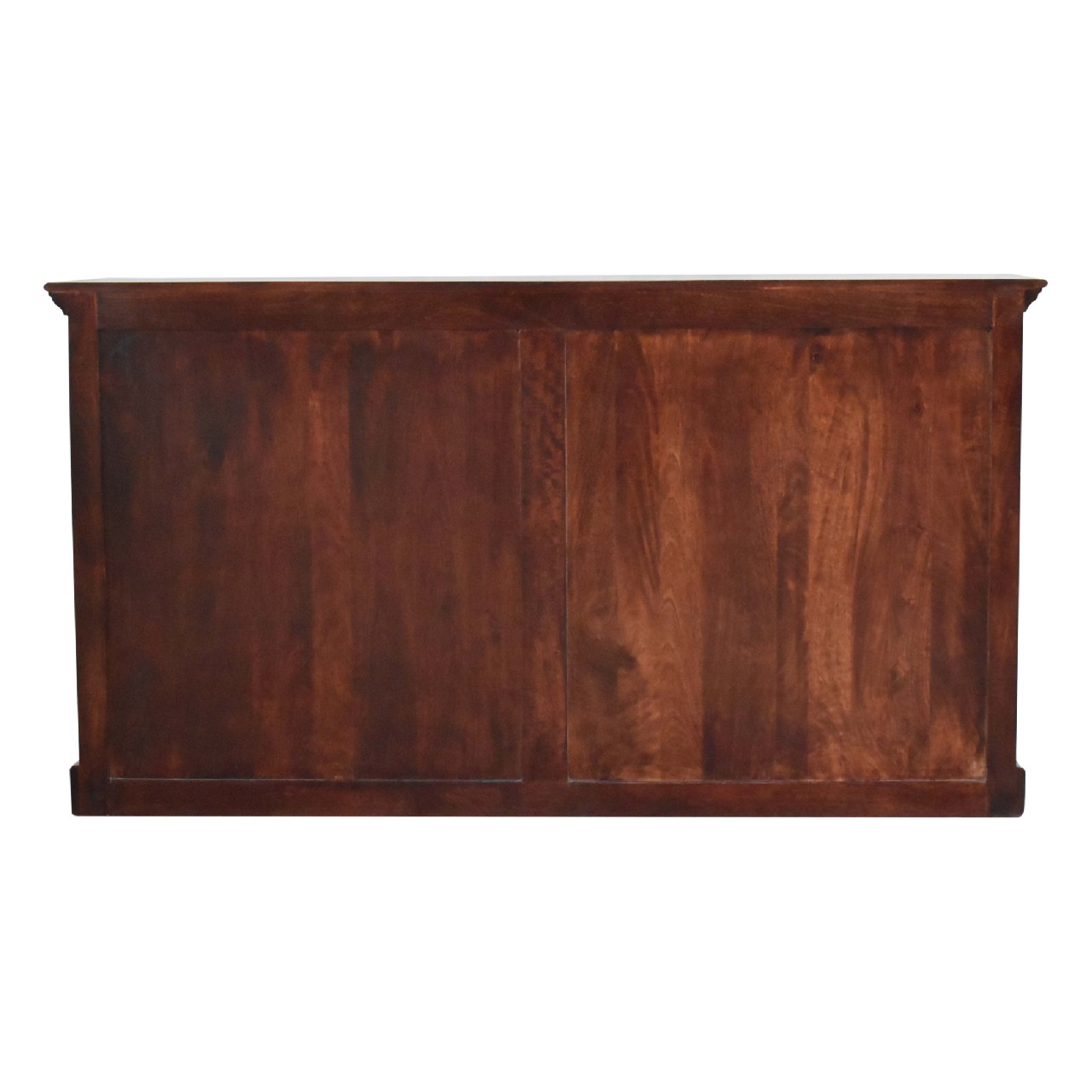 Solid Mango Wood Large Cherry Finished 4 Glass Doors 4 Drawers Sideboard - Image 10