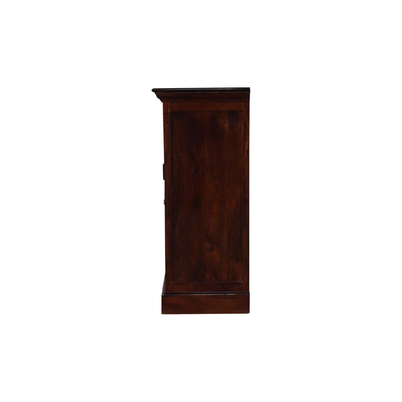 Solid Mango Wood Large Cherry Finished 4 Glass Doors 4 Drawers Sideboard - Image 9