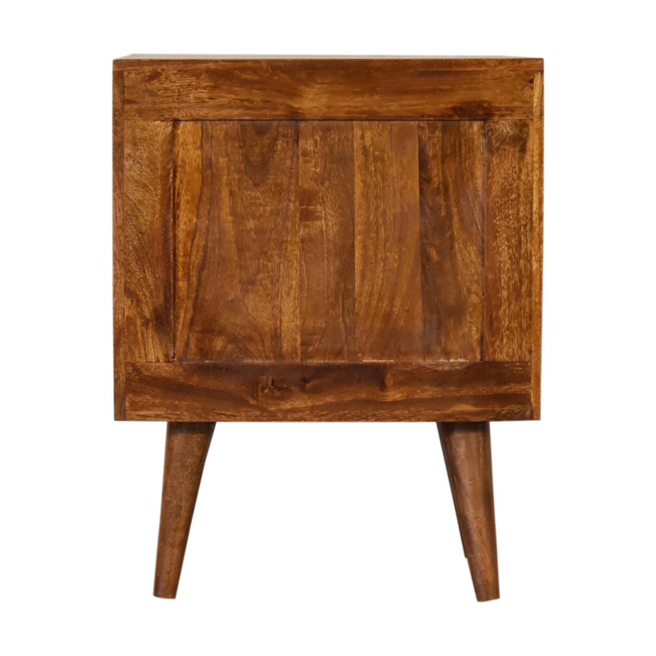 Solid Mango Wood Chestnut Finished Lille 2 Drawer Bedside - Image 9