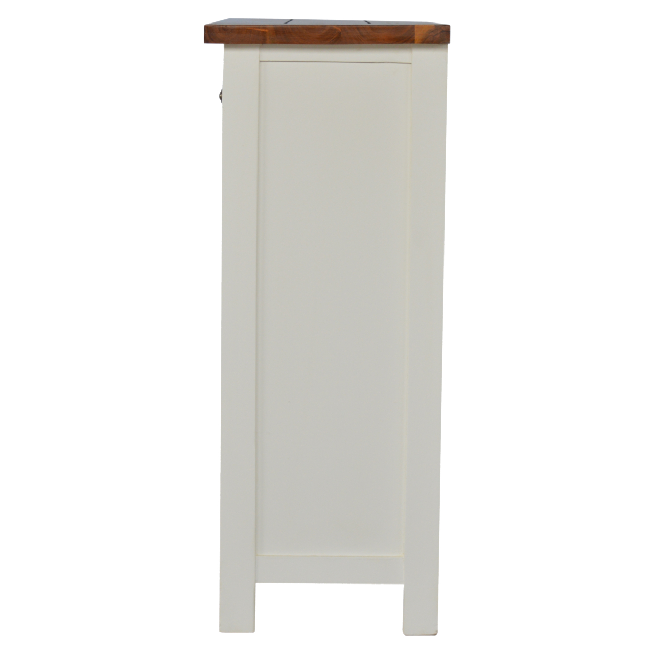 Solid Acacia Wood Honey Finished & 2 Tone 3 Drawers 2 Cupboard Kitchen Unit - Image 7