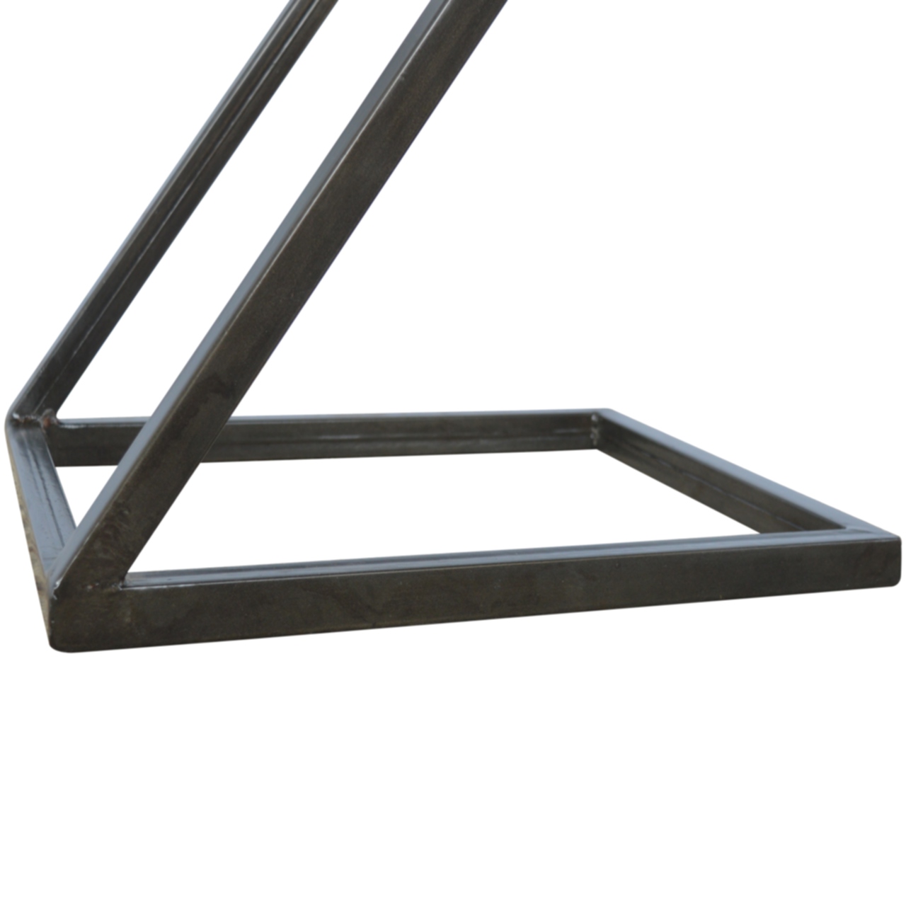 Solid Mango Wood Side Table with Iron Base - Image 6