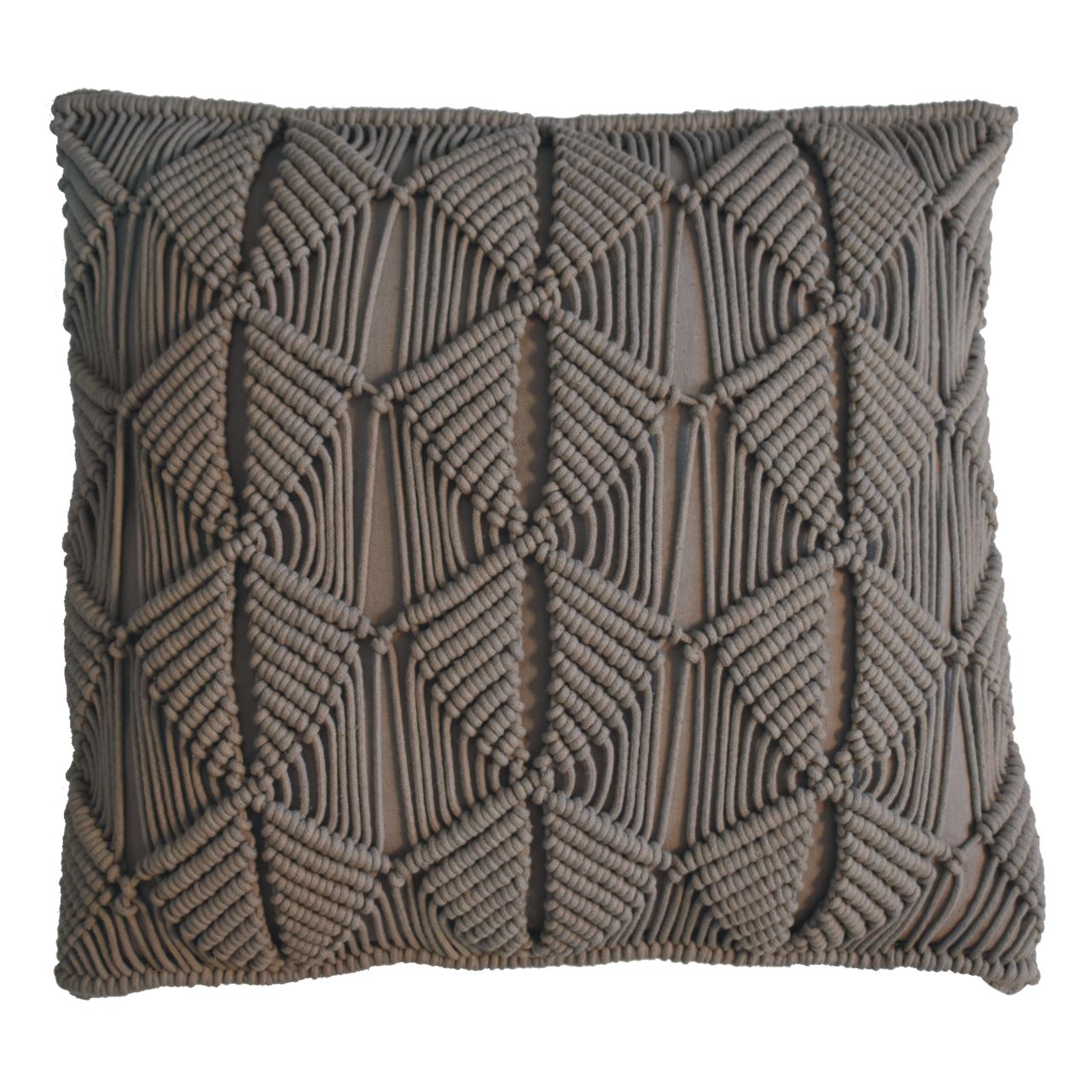 Solid Mango Wood Esmi Cushion Set of 2 - Grey - Image 4
