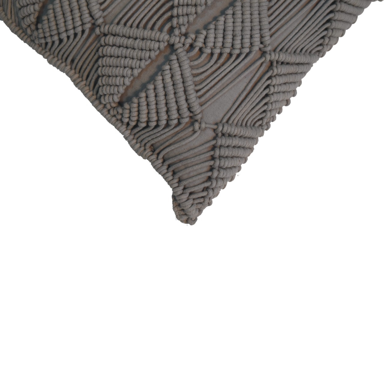 Solid Mango Wood Esmi Cushion Set of 2 - Grey - Image 6