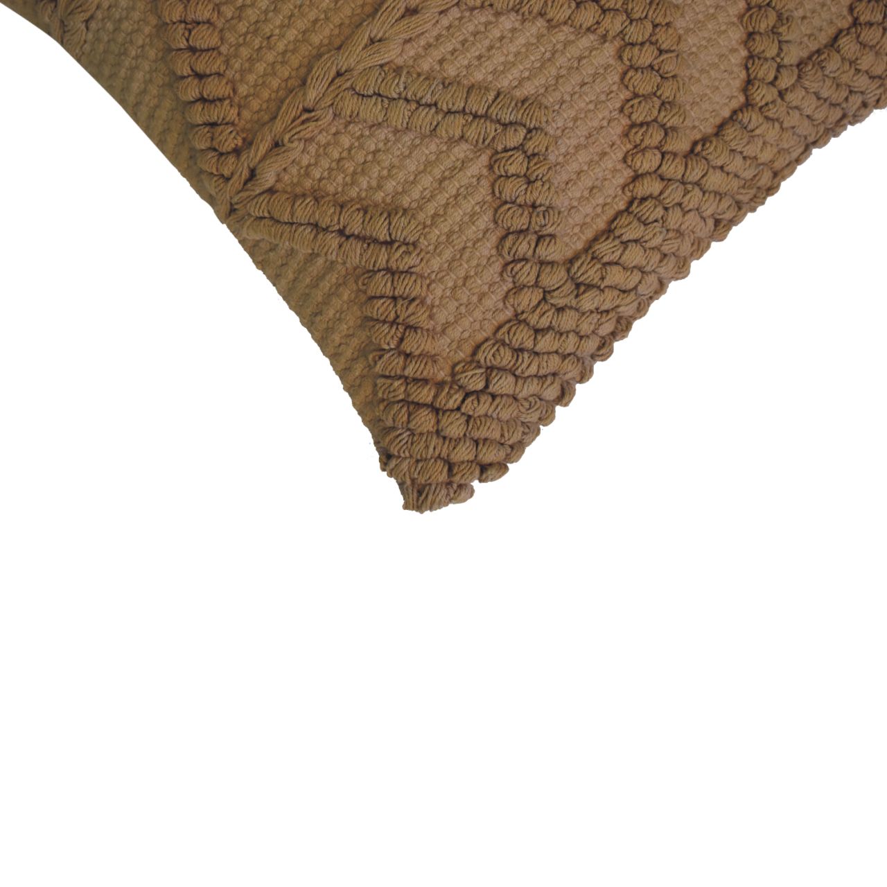 Solid Mango Wood Set of 2 Coffee Coloured Alda Cushions - Image 4