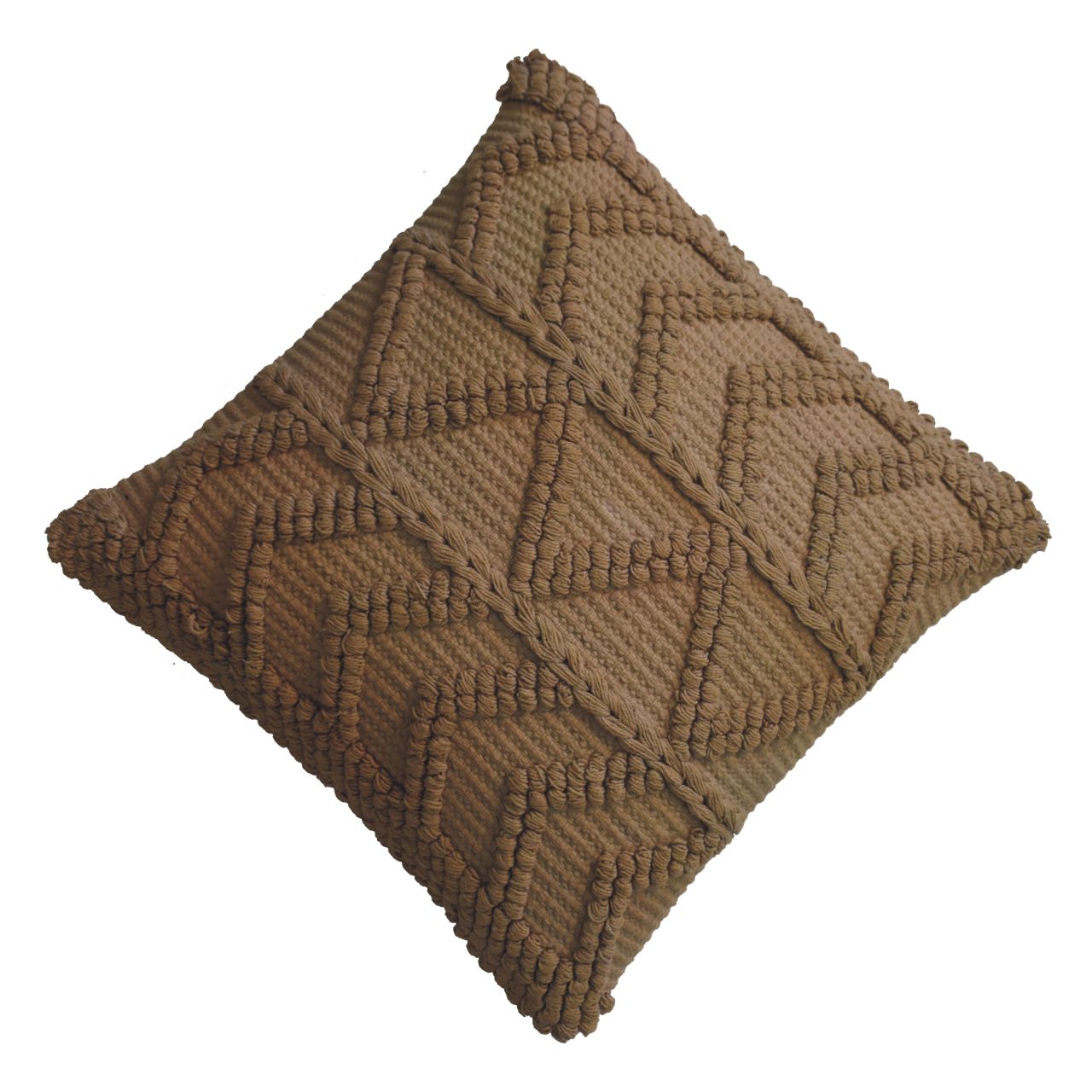 Solid Mango Wood Set of 2 Coffee Coloured Alda Cushions - Image 5