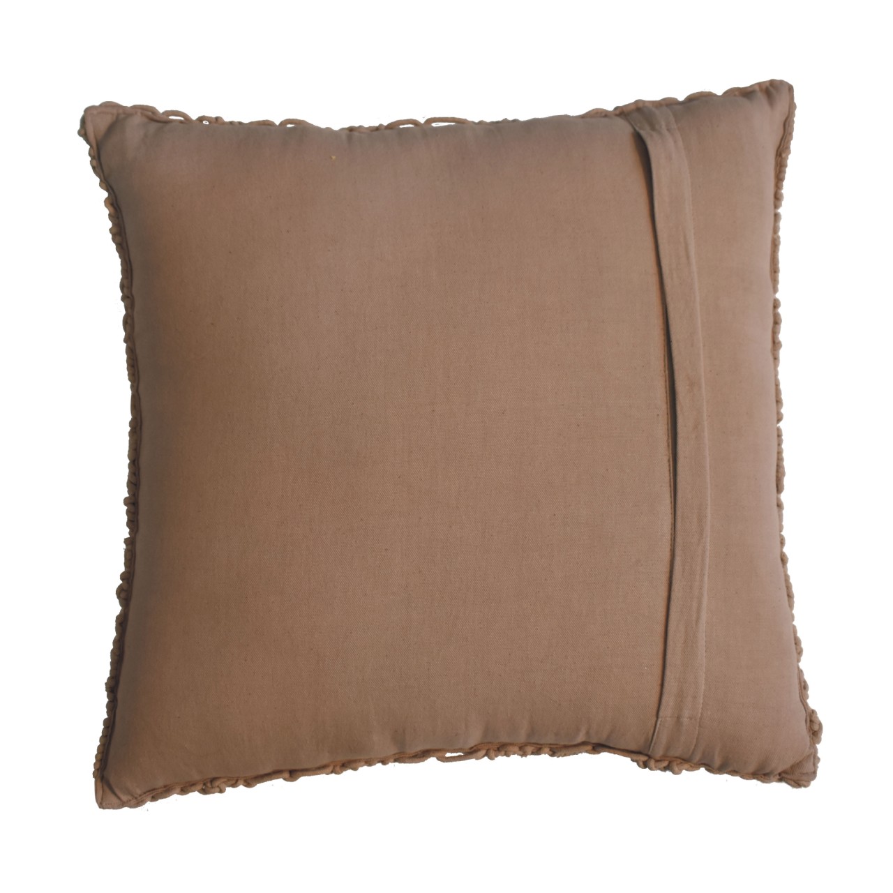 Solid Mango Wood Set of 2 Coffee Coloured Alda Cushions - Image 7