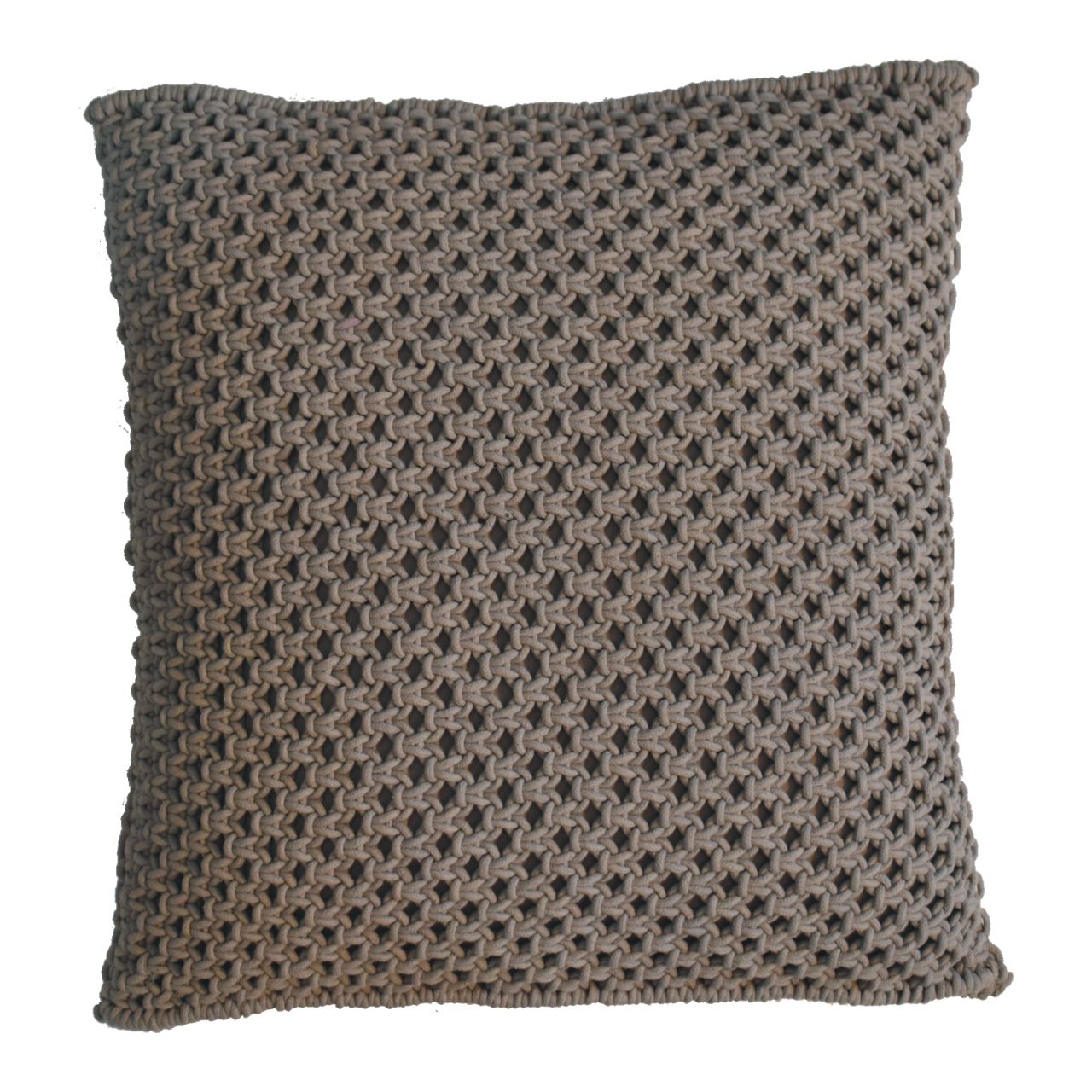 Solid Mango Wood Set of 2 Grey Myra Cushions - Image 3