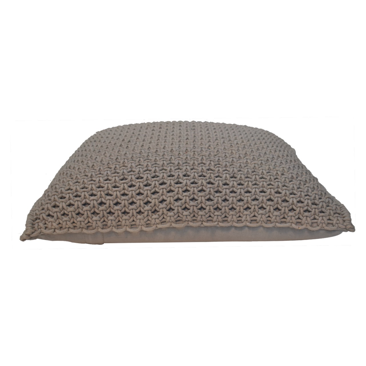 Solid Mango Wood Set of 2 Grey Myra Cushions - Image 5