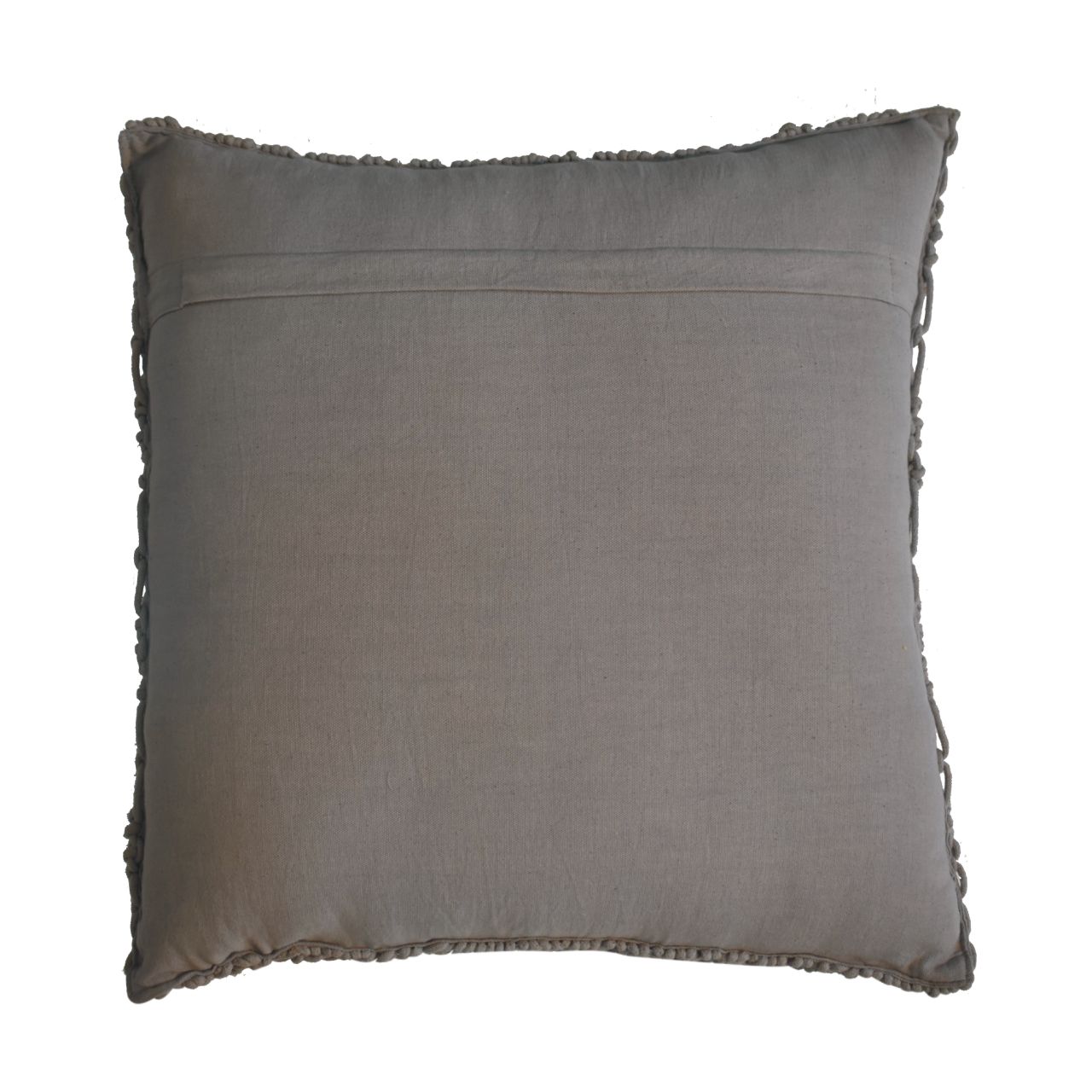Solid Mango Wood Set of 2 Grey Myra Cushions - Image 6