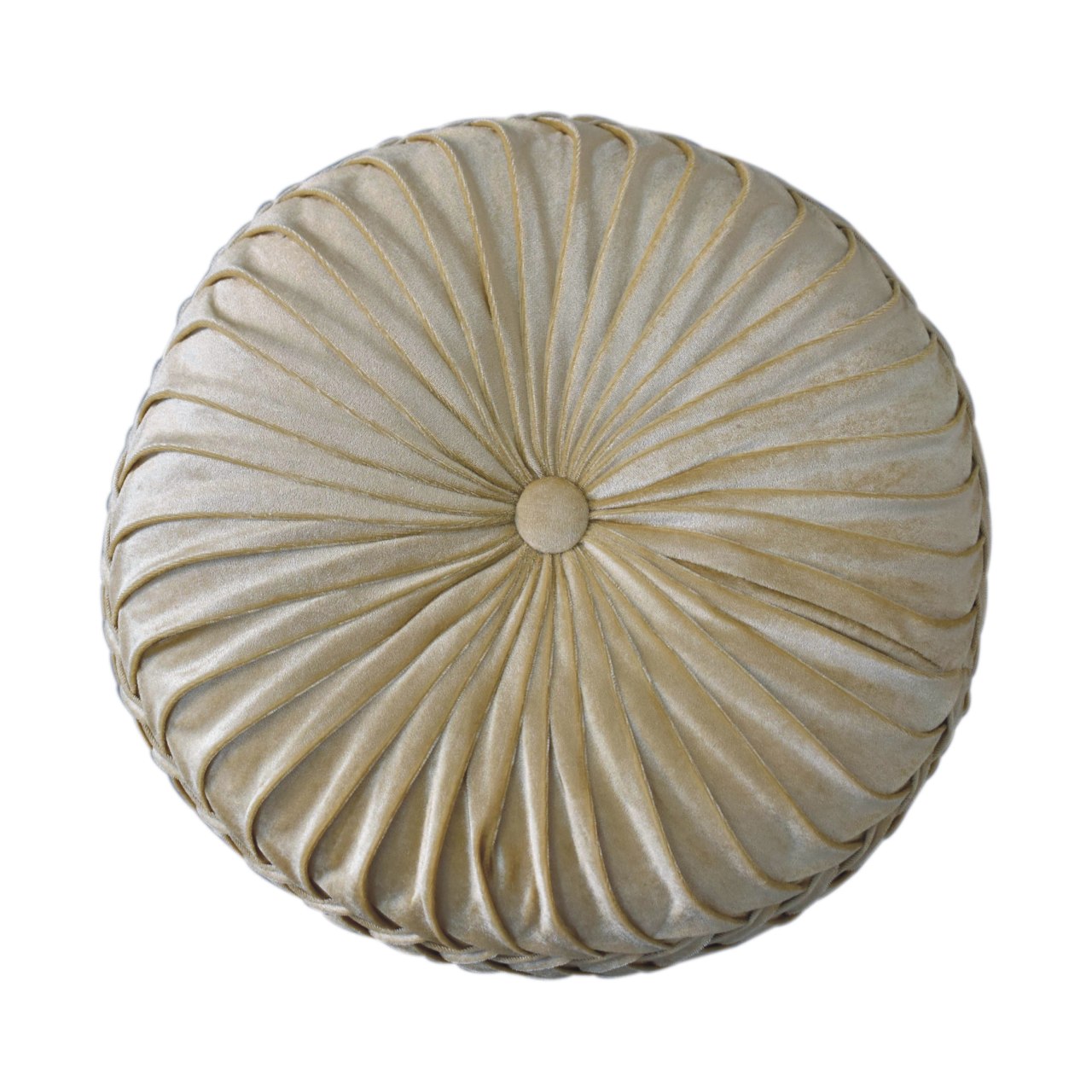 Solid Mango Wood Ochre Hart Pouffe - Image 7