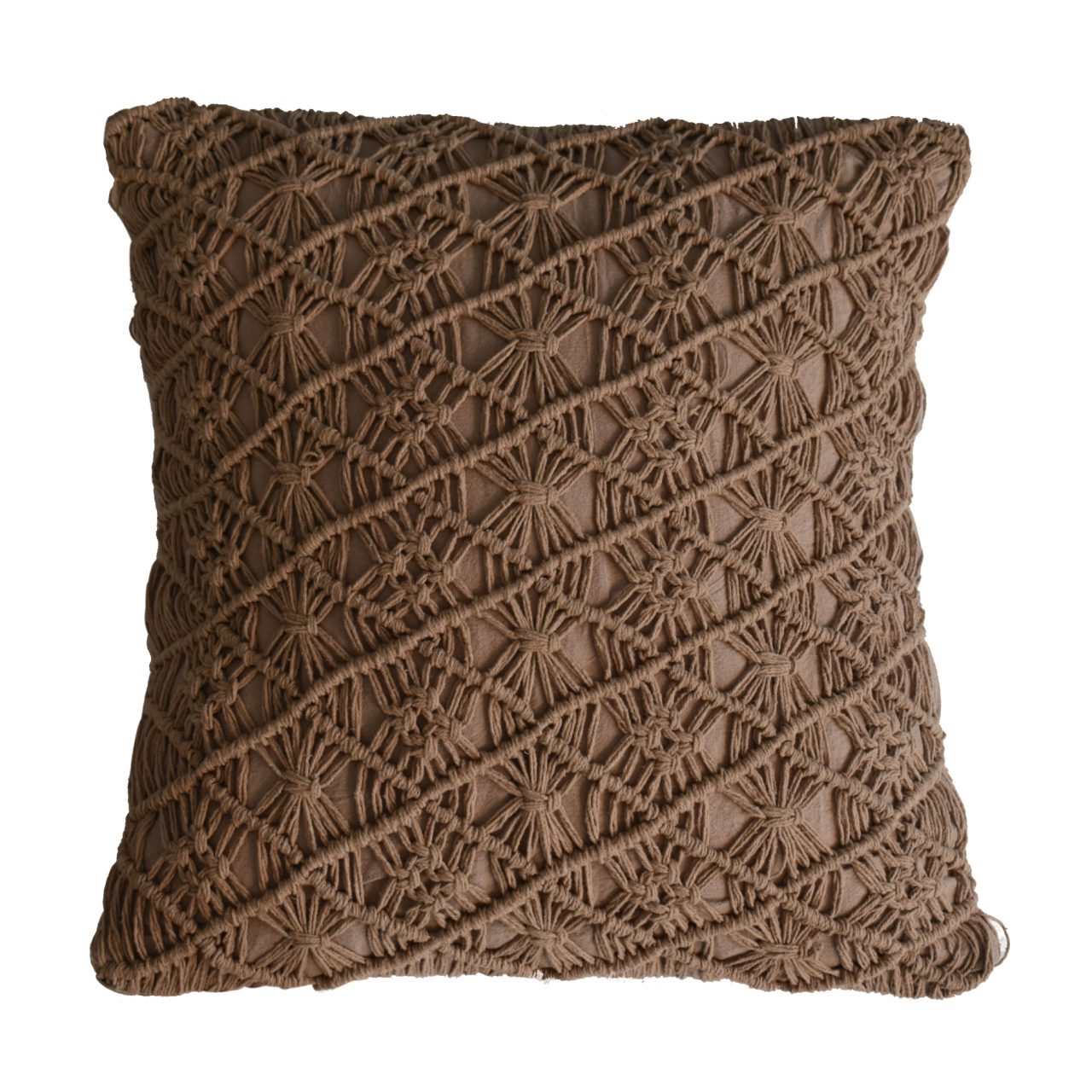 Solid Mango Wood Set of 2 Coffee Maura Cushions - Image 3