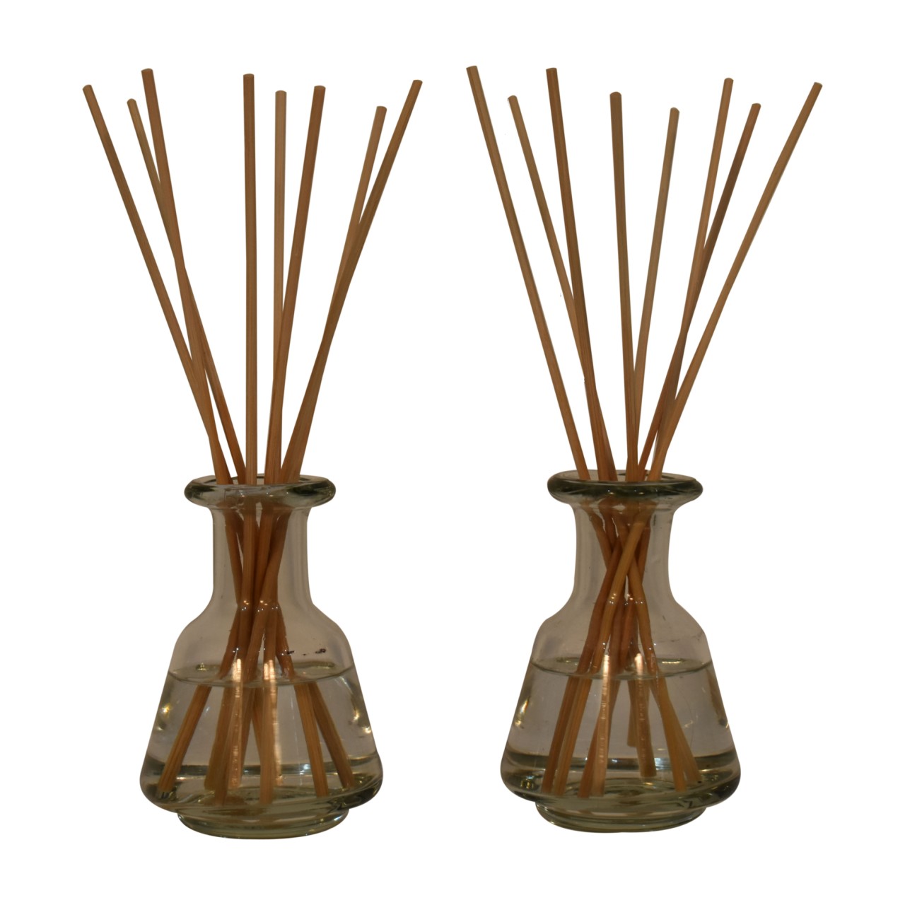 Solid Mango Wood Adira Glass Bottle Diffuser Set (Mandarin & Apple Cinnamon) - Image 2