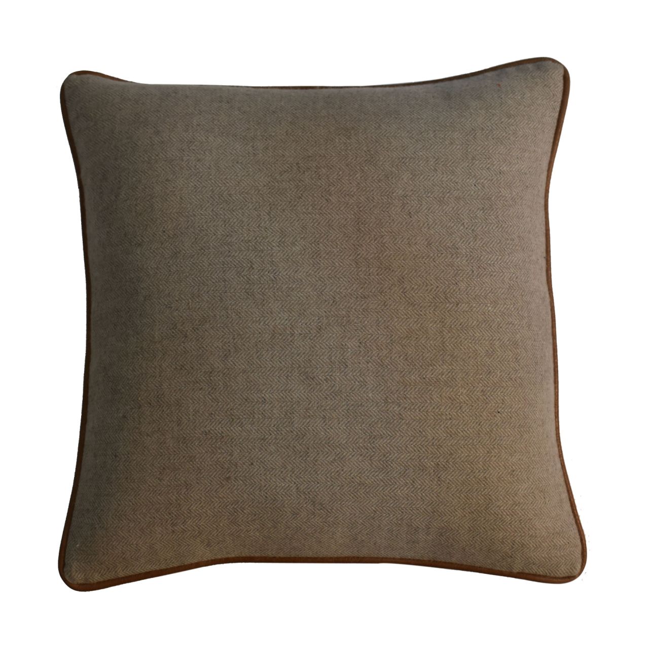 Solid Mango Wood Quin Leather Sand Cushion Set of 2 - Image 3