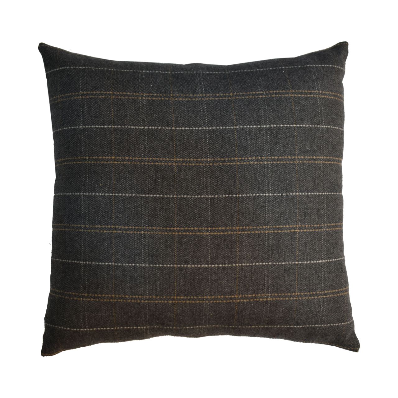 Solid Mango Wood 2 Quinn Pewter Cushions - Image 3