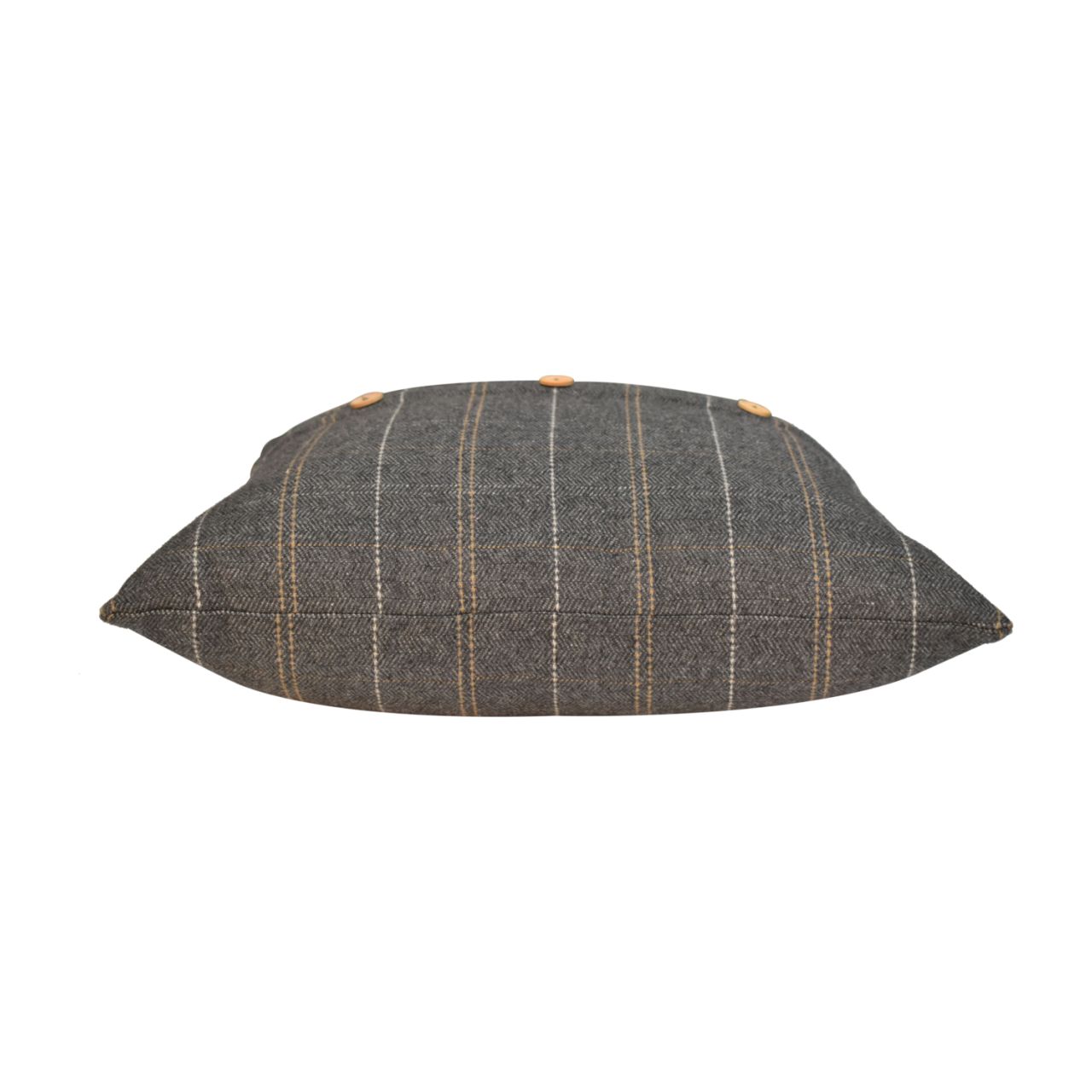 Solid Mango Wood 2 Quinn Pewter Cushions - Image 4
