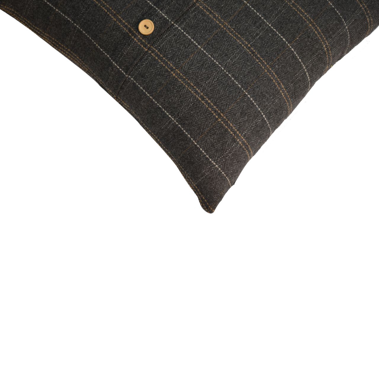 Solid Mango Wood 2 Quinn Pewter Cushions - Image 5