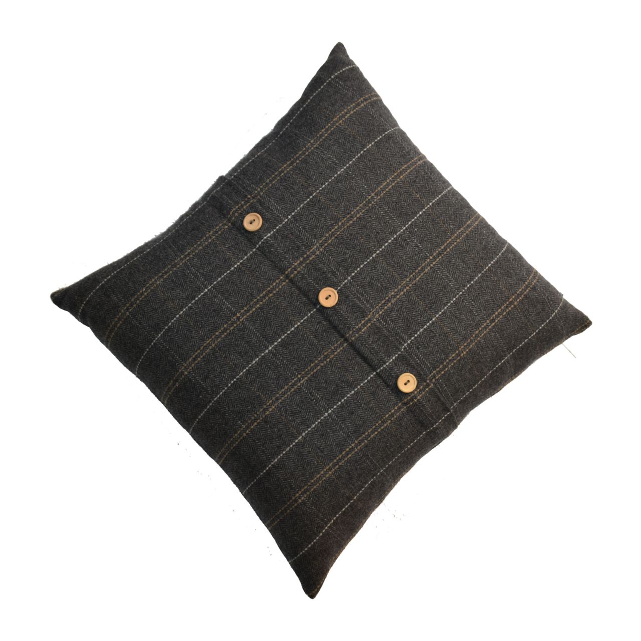 Solid Mango Wood 2 Quinn Pewter Cushions - Image 6